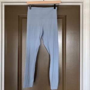 Lululemon Wunder Under HR 25” - Barre3 Special Edition (chambray, size 6)
